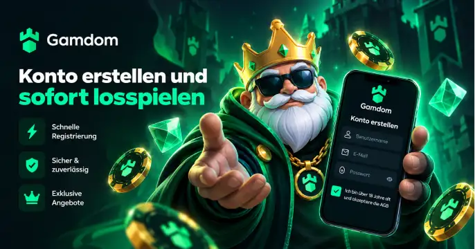 Gamdom Casino Registrierung banner